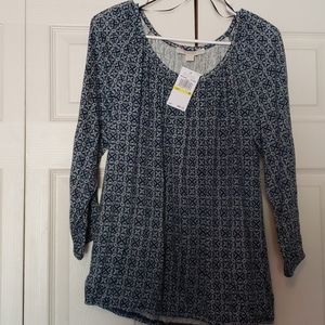 Michael kors multi blue colored top with elastic w